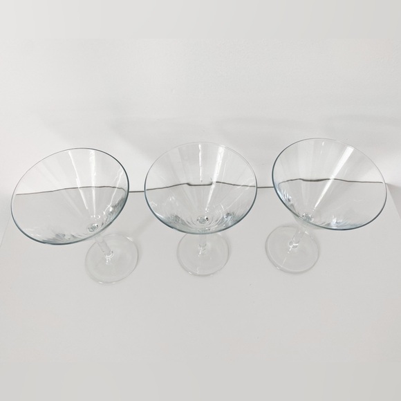 Vintage Martini Glasses with stem - Set of 3 - Picture 6 of 6